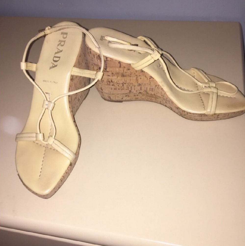 Prada wedge sandals